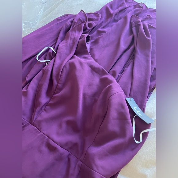 Lulus Radiant Bliss Plum Purple One-Shoulder Flutter Sleeve Maxi Dress - Picture 2 of 4